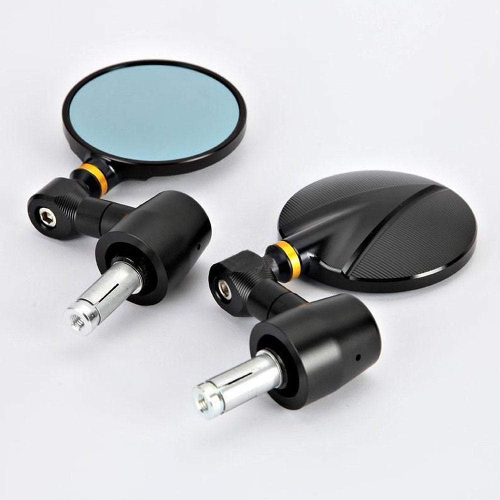 Round CNC Motorcycle bar end mirrors